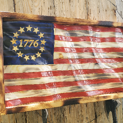 Betsy Ross Wavy Flag