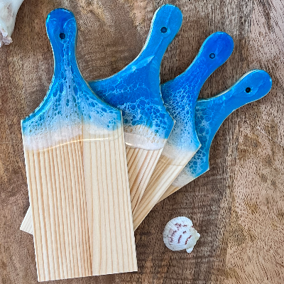 Ocean-Inspired Kitchen Spoon Holder/ Mini Cheese Board
