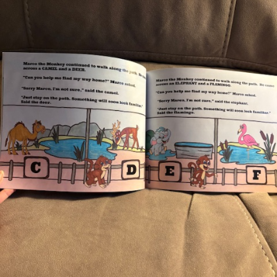 " Your Name" Is Lost At The Zoo - Book 'N Buddy Combo