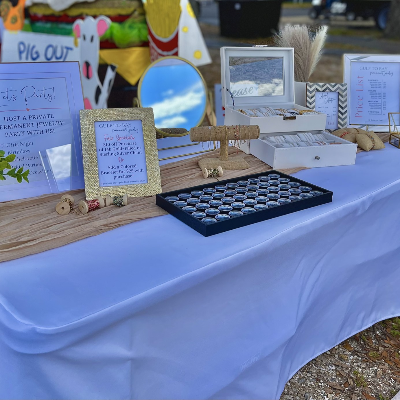 Permanent Jewelry Booth Set Up (Multiple Pics)