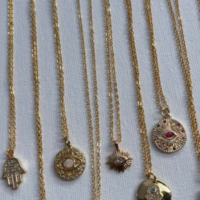 Gemstone Gold Necklaces