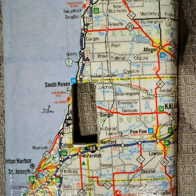 Michigan Map Light Switch Covers