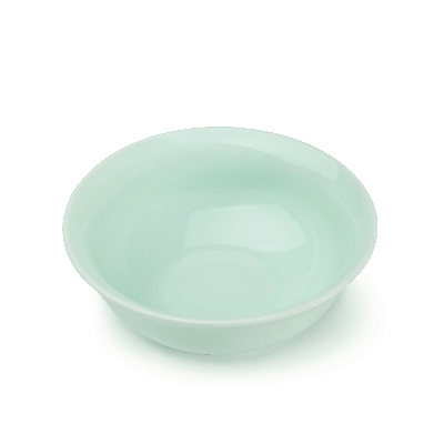 24 Oz Soup Bowl, Porcelain Soup Bowl, 7" Diameter - Porcelain Bowl For Noodle Soup, Cereal, Pasta, Salad, Fruits - Dishwasher & Microwave Safe - Green