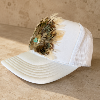 Limited Edition - White Feather Trucker