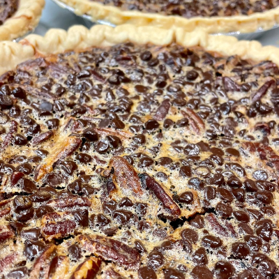 9" Chocolate Whiskey Pecan Pie