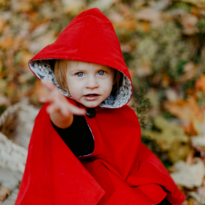 Little Red Riding Hood Cape Sizes Newborn To Girls' 10