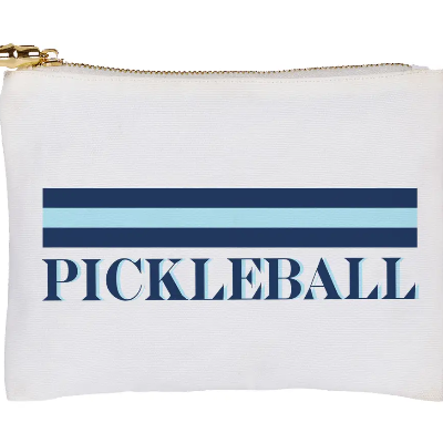 Pickleball Cosmetic Bag Blue