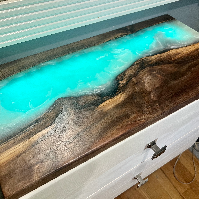 Epoxy Double Floating Nightstand