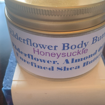 Elderberry Body Butter/ Honey Suckle/ Dudes Bay Rum/ Lavender Patchouli.