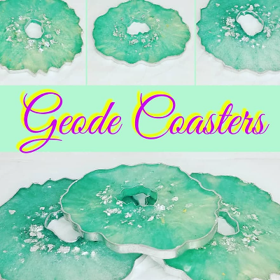 Crystal Geode Coasters