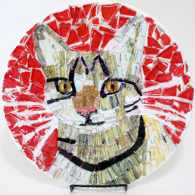 Mosaic Tile Artwork - Cat - Nala