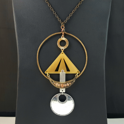 Sunrise Over The Pyramid Statement Pendant