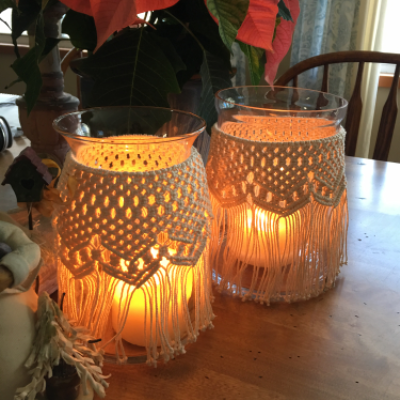 Macrame Vase/Lantern