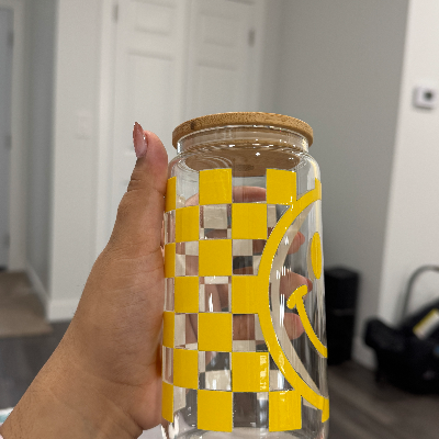 Smiley Checker Cup