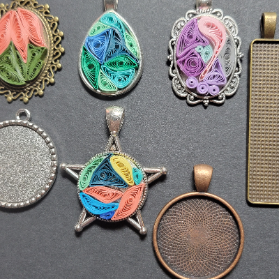 Quilled Pendants