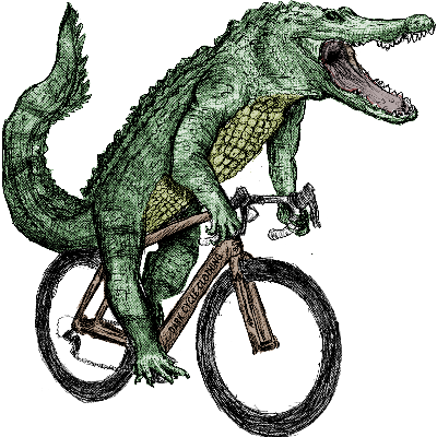 Animals On Bikes Stickers
