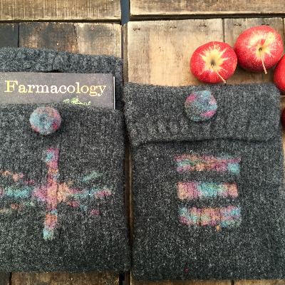 Hand Knit Felted Wool Tote Bags ( One Of A Kind)