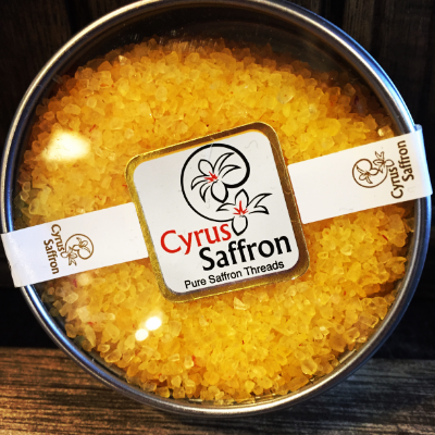 Saffron Sea Salt 3 Oz