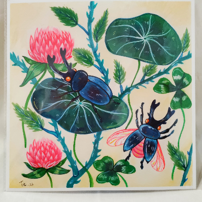 Blossoms And Beetles