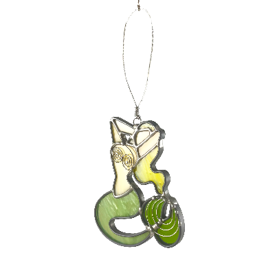 Stained Glass Mermaid Ornament