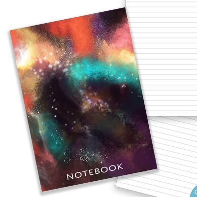 Galaxy Blank Lined Journal