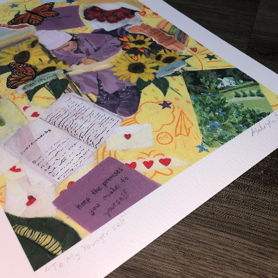 To My Younger Self Art Print