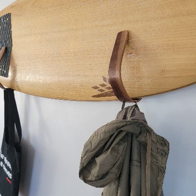Board Huggers | Surfboard Wall Mounts - American Walnut