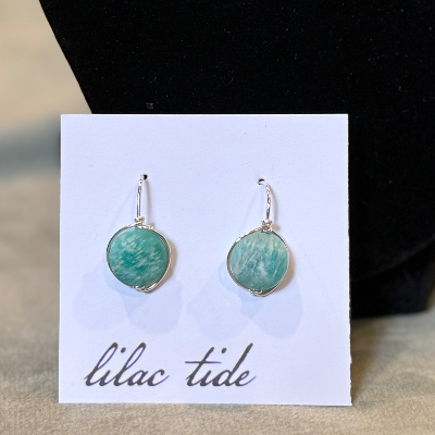 Blue Green Adventurine Earrings