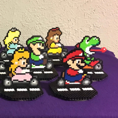 Mario Kart Figures And Stand