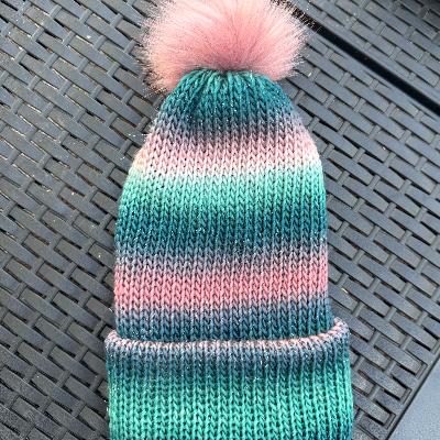 Knitted Beanie And Infinity Scrarfb