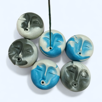 Mini Moon Face Incense  Holder