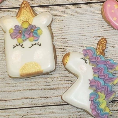 Decorated Sugar Cookies - Unicorn Themed