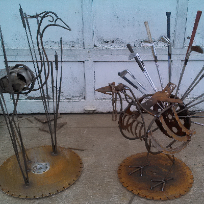 Scrap Metal Sculptures