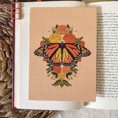 Monarch Butterfly Art Print And Sticker