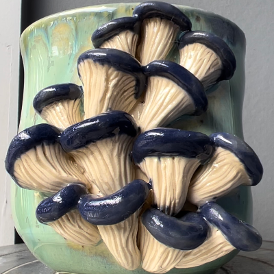 Blue Oyster Mushroom Thumb Print Cup