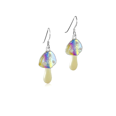 Groovy Shrooms | Dichroic Mushroom Earrings