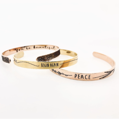 Custom Handwritten Cuff Bracelet