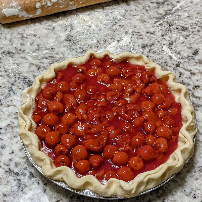 Cherry Crumble Pie