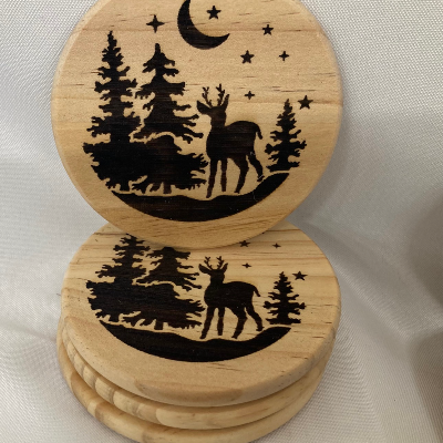 Drink Coasters - Pine