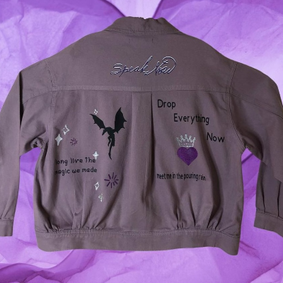 Speak Now Purple Jean Jacket