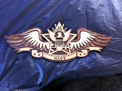 Military Plaques Winged