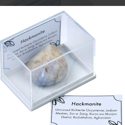 Hackmanite Tumblestone In Gift Box With Id