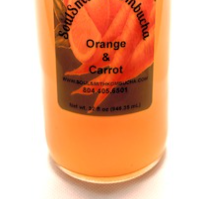 Soulsmith Orange & Carrot Kombucha 32 Fl. Oz.