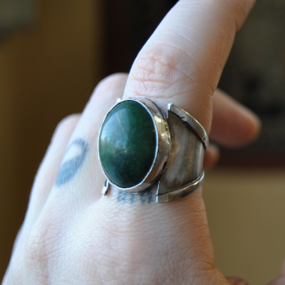 Brass Teardrop Hoops