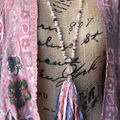 Boho Sari Silk Necklaces