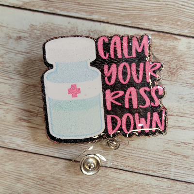 Custom Sedation Nurse Resin Badge Holder. Resin Badge Reel. Cardiac Nurse. Icu. Rn