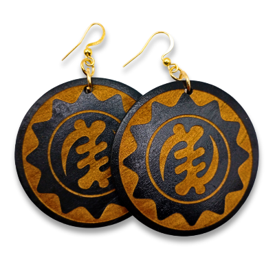 Adinkra - Engraved Earrings