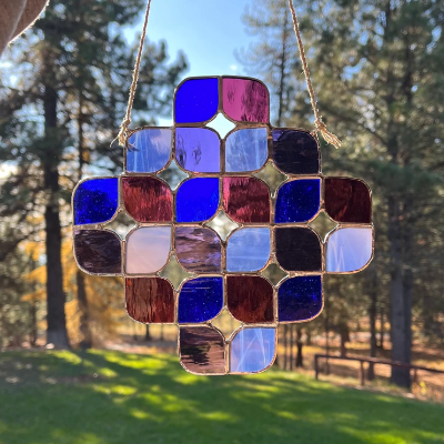 Stained Glass Painted Piece