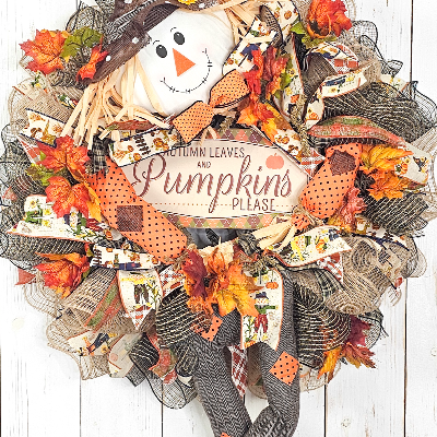 Fall Scarecrow Wreath