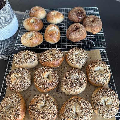 Sourdough Bagels